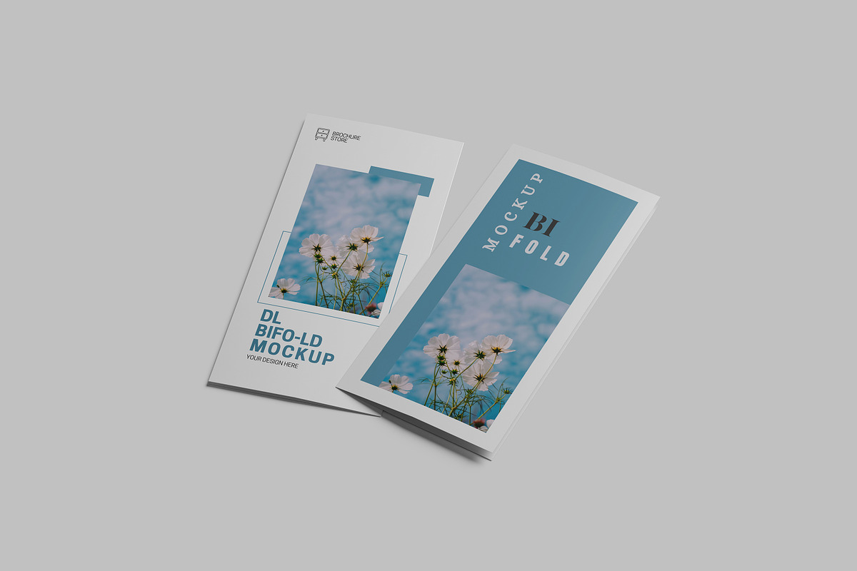 DL Bifold Brochure Mockup, a Print Template by Difa Design (Photo 9 of 11)
