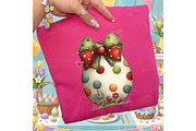 Whimsical Polka Dots Easter Clipart, an Illustration by designcity5 (Thumbnail 5 of 5)
