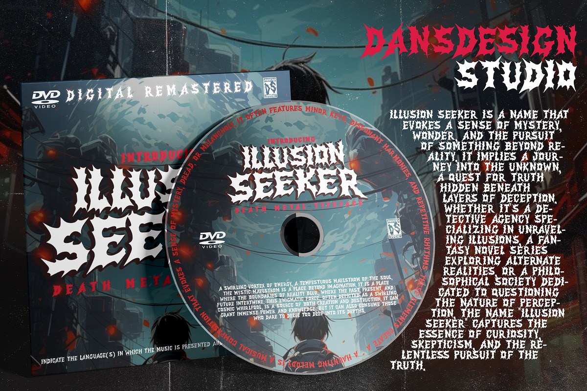 Illusion Seeker Metal Blackletter, a Blackletter Font by dansdesign (Photo 5 of 12)