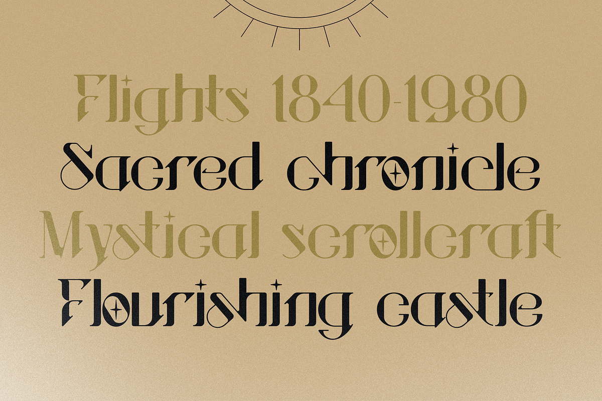 Sanctuary Ornate, a Serif Font by Helotype (Photo 3 of 9)