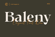 Baleny Elegant Font Duo, a Serif Font by Craft Supply Co. (Thumbnail 1 of 12)