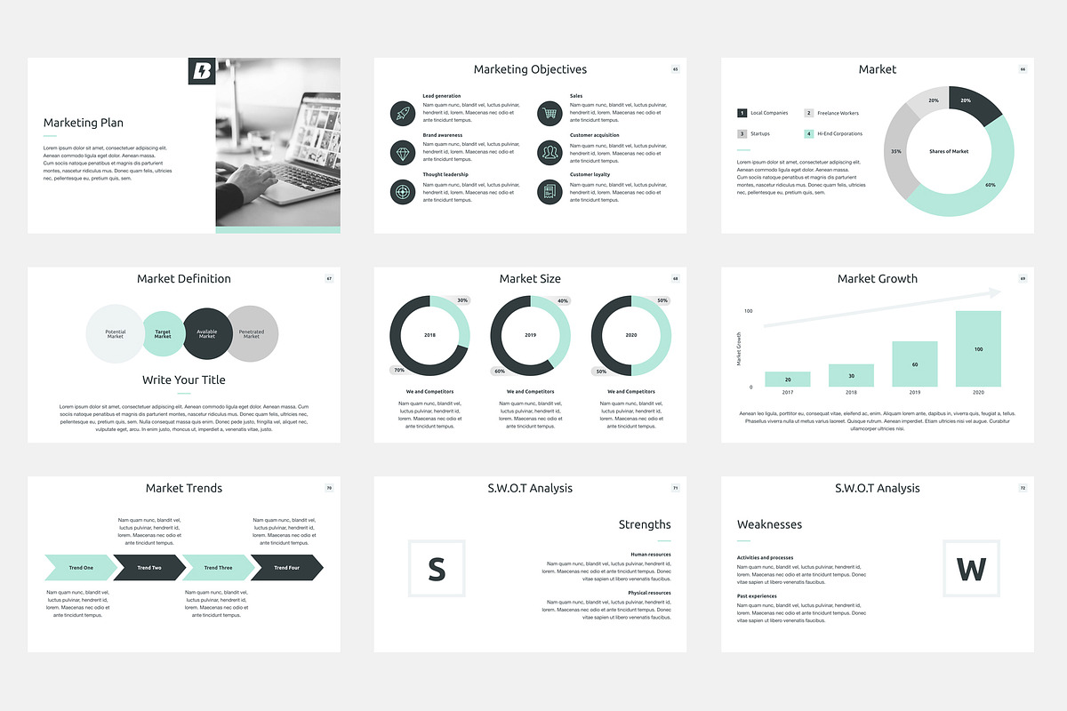 Extended Business Plan PowerPoint, a Presentation Template by JetzTemplates
