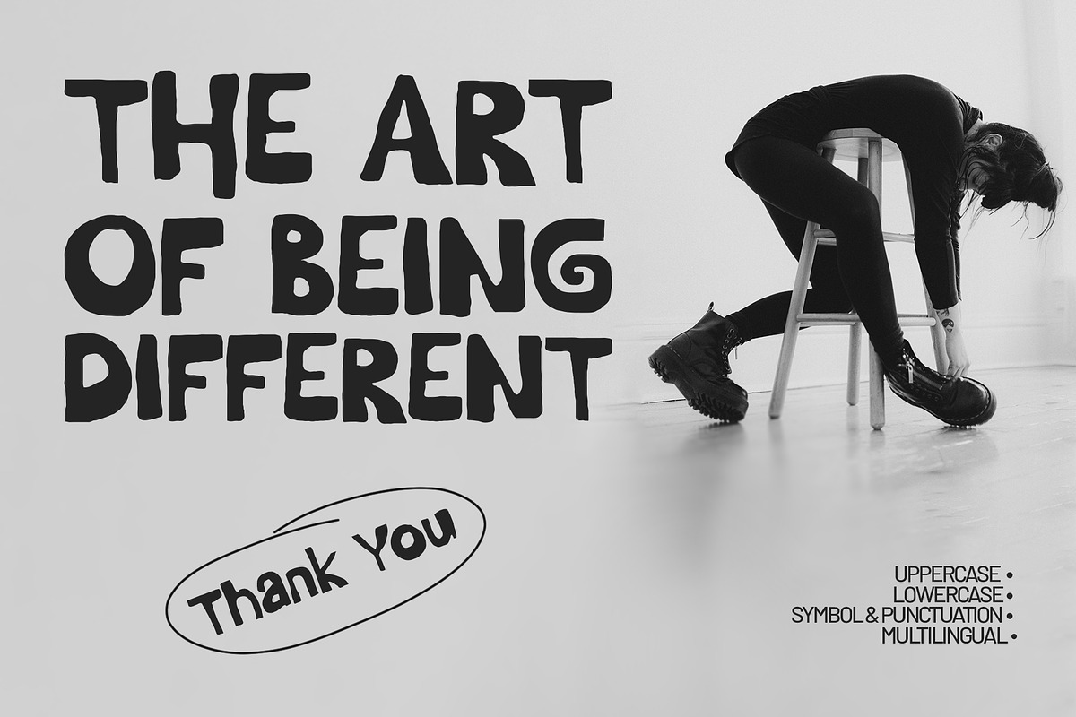 Anomali - Hand-Drawn Display Font, a Handwritten Font by Mockmenot (Photo 6 of 6)