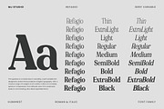 Refagio Modern Serif Family 92 Fonts, a Serif Font by MjStudio31 (Thumbnail 5 of 15)