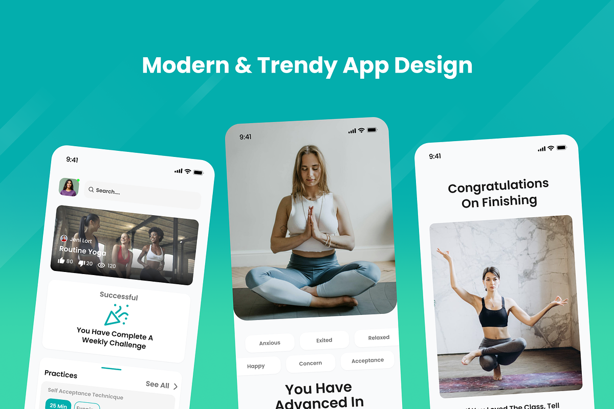 Health And Wellness Mobile Apps, an App Template by SquidPixey (Photo 2 of 5)