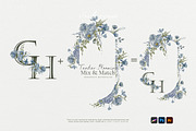 Bloom | Blue Watercolor Florals, an Invitation Template by slowlivecreate (Thumbnail 4 of 7)