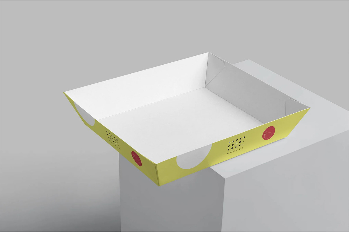 Paper Food Tray Mockups, a Household Mockup by megostudi0 (Photo 5 of 6)