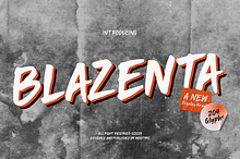 Blazenta - Display Brush Font