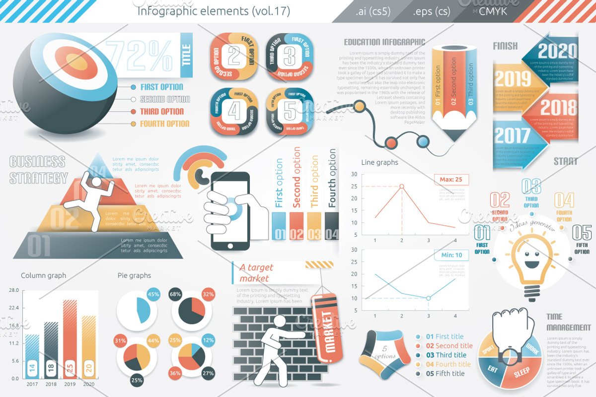 Infographic Elements Bundle, a Presentation Template by Infographic Paradise (Photo 3 of 4)