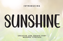 Sunshine | Script Font