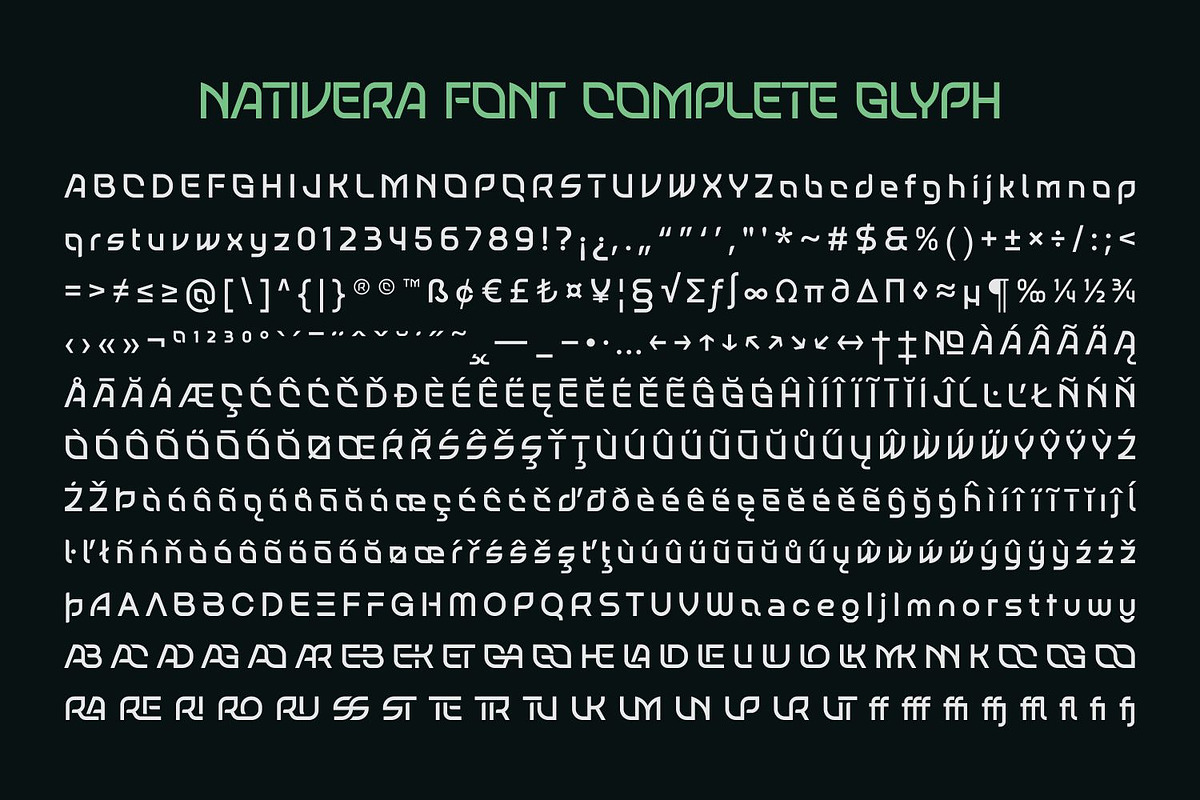 Nativera Font Family, a Sans Serif Font by Asenbayu (Photo 14 of 14)
