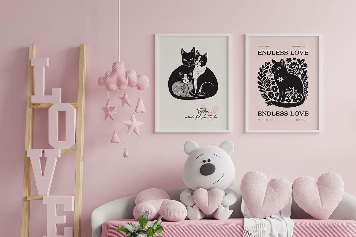 Linocut Love | Poster Builder, an Object Graphic by KetteCreate (Photo 14 of 22)
