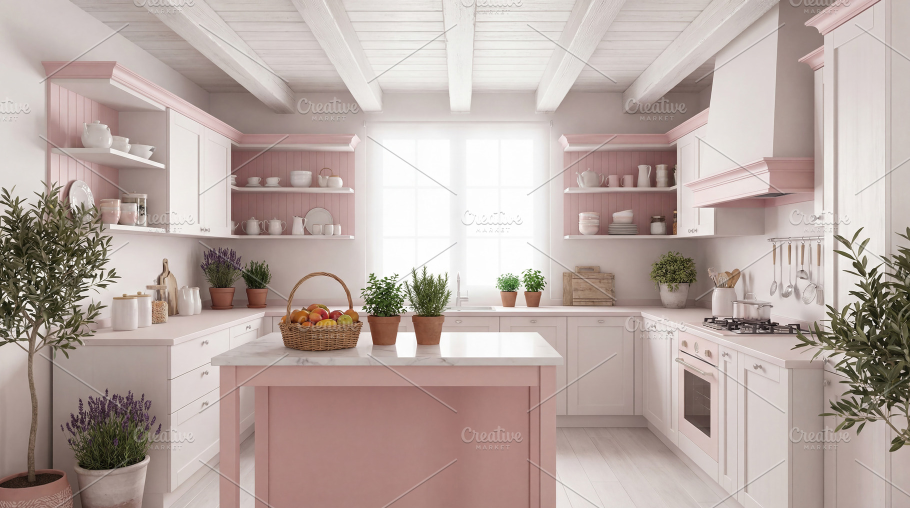 Provence-style kitchen interior, a Food & Drink Photo by Volff
