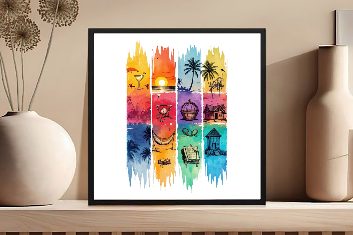 Summer Brushstroke Clipart, an Illustration by DreamCafeArt (Photo 6 of 8)