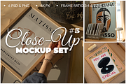 Frame Mockup Close-Up Set 6 PSD, a Product Mockup by SigaSigaMockup (Thumbnail 1 of 4)