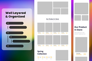 E-commerce Store Wireframe Website