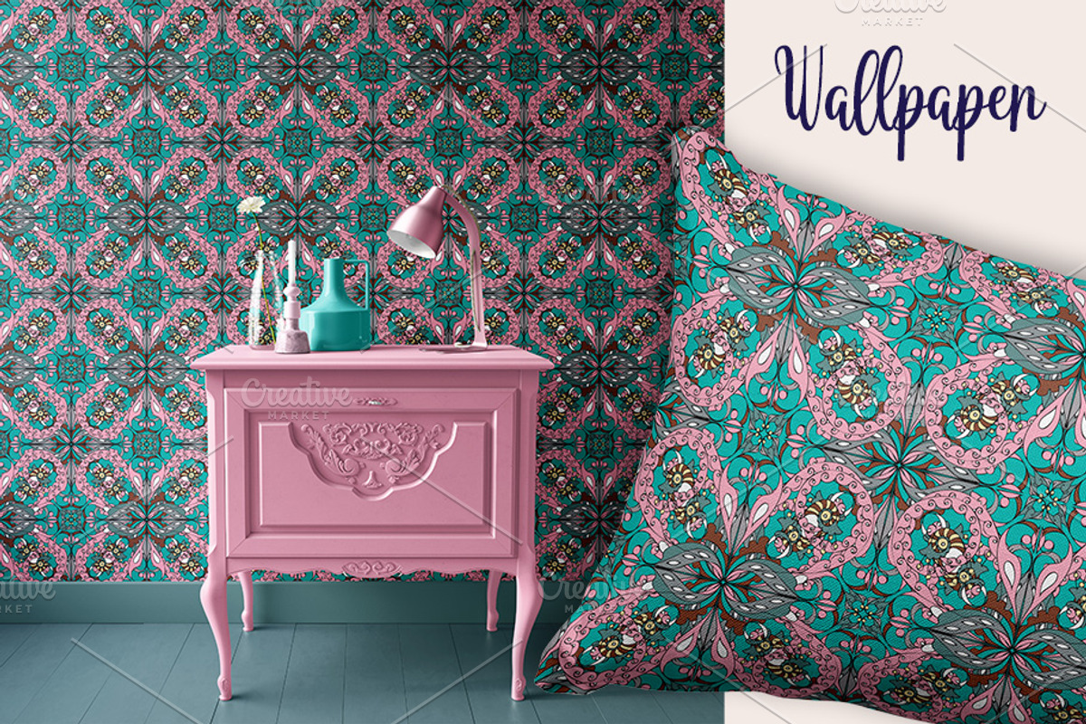 Arabesque seamless vector pattern, a Pattern Graphic by ilustrinna (Photo 3 of 8)