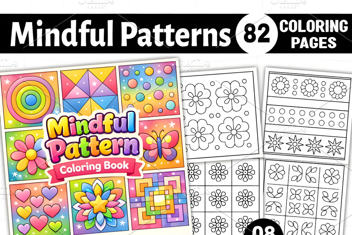 Adults - Mindful Patterns Book, a Decorative Illustration by Ink Gallery (Photo 1 of 9)