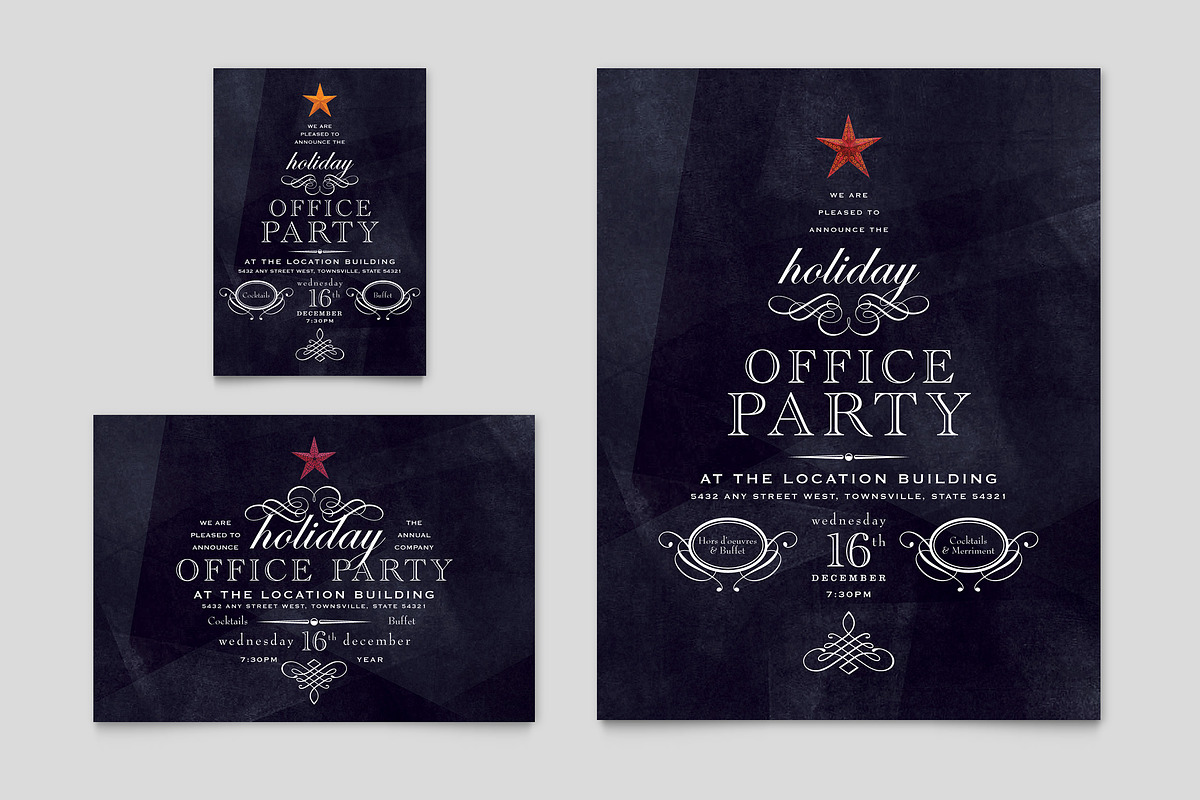 Holiday Office Party Flyer, a Flyer Template by StockLayouts (Photo 3 of 3)