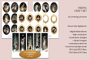Golden Winter Forest Craft Set, a Decorative Illustration by The Dutch Lady Designs (Thumbnail 7 of 10)