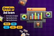 Design 3d Icon Pack, an Object 3D Model by Ui Stock (Thumbnail 2 of 6)