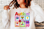 Faux Yarn Autism Awareness Coquette, an Illustration by CreationArt (Thumbnail 6 of 6)