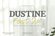 Dustine Font Duo – Serif and Script