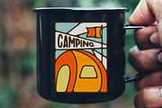 Camping Badges. Summer Travel Logos, a Branding & Logo Template by JeksonGraphics (Thumbnail 7 of 7)