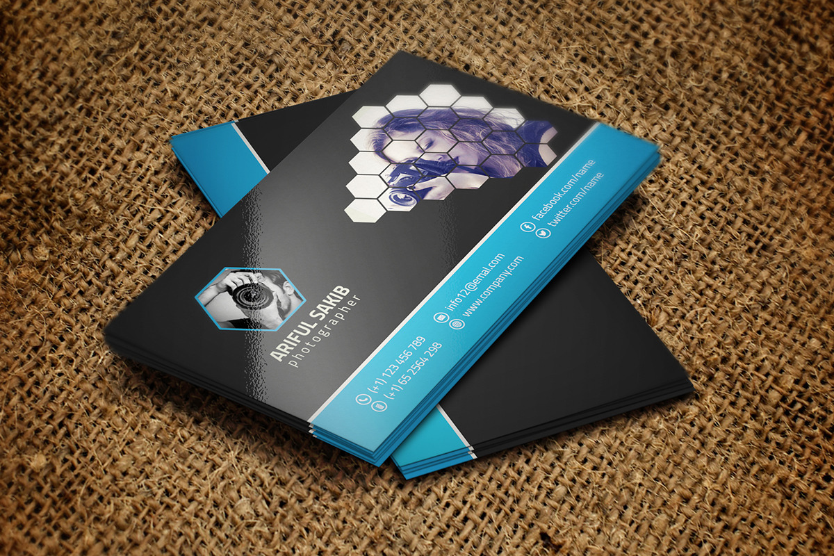 Photography Business Card, a Business Card Template by Pixelpick (Photo 2 of 4)