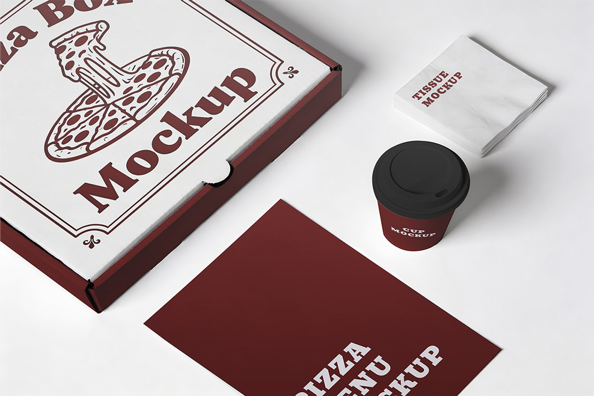 Pizza Branding Kit, a Product Mockup by Pitchlook.Studio (Photo 4 of 4)