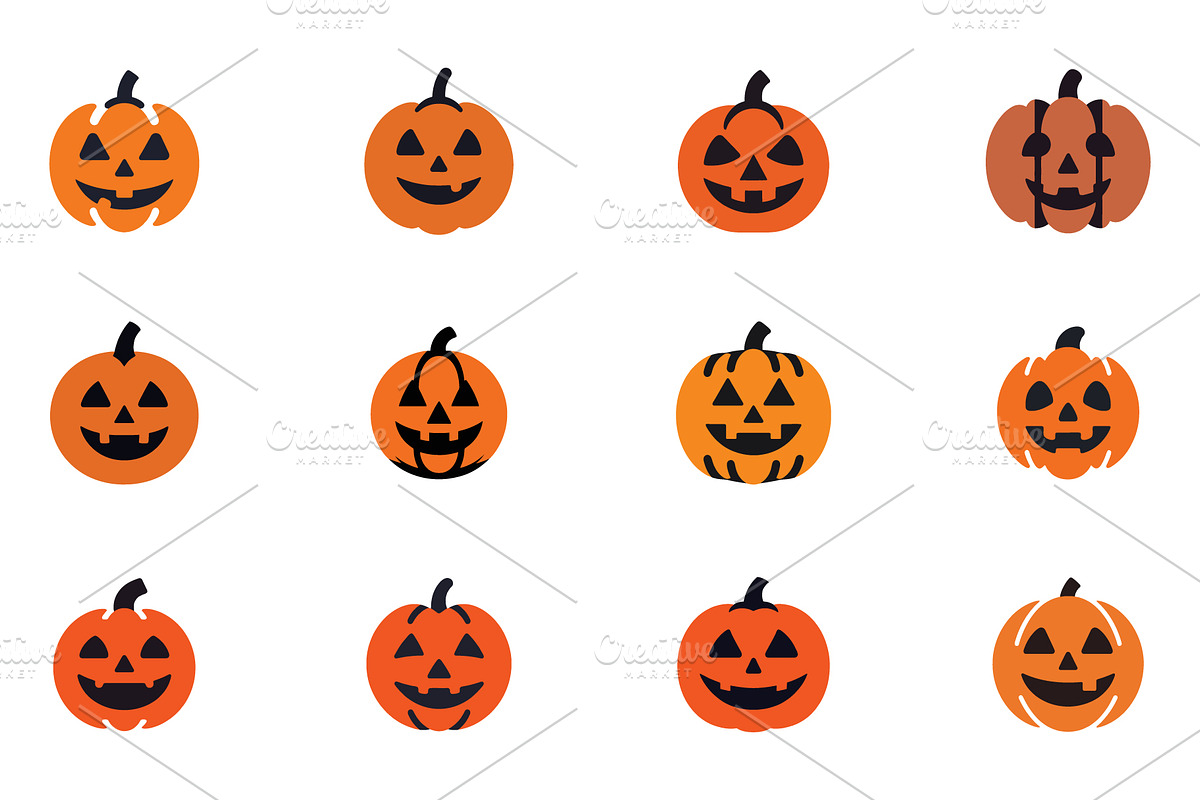 Halloween Pumpkin Face Logo, a Branding & Logo Template by Vectorium Studio