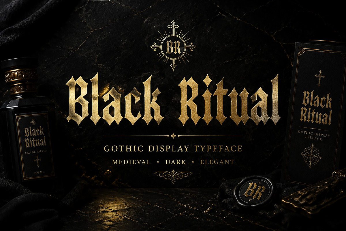 Black Ritual – Gothic Blackletter, a Blackletter Font by Wow Magic (Photo 1 of 4)