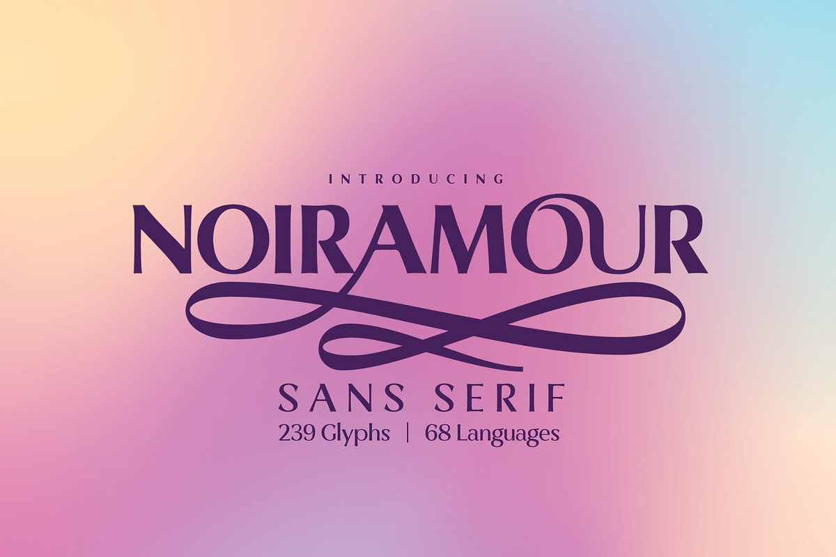 Noir Amour - Sans Serif Typeface, a Sans Serif Font by HipFonts (Photo 2 of 12)