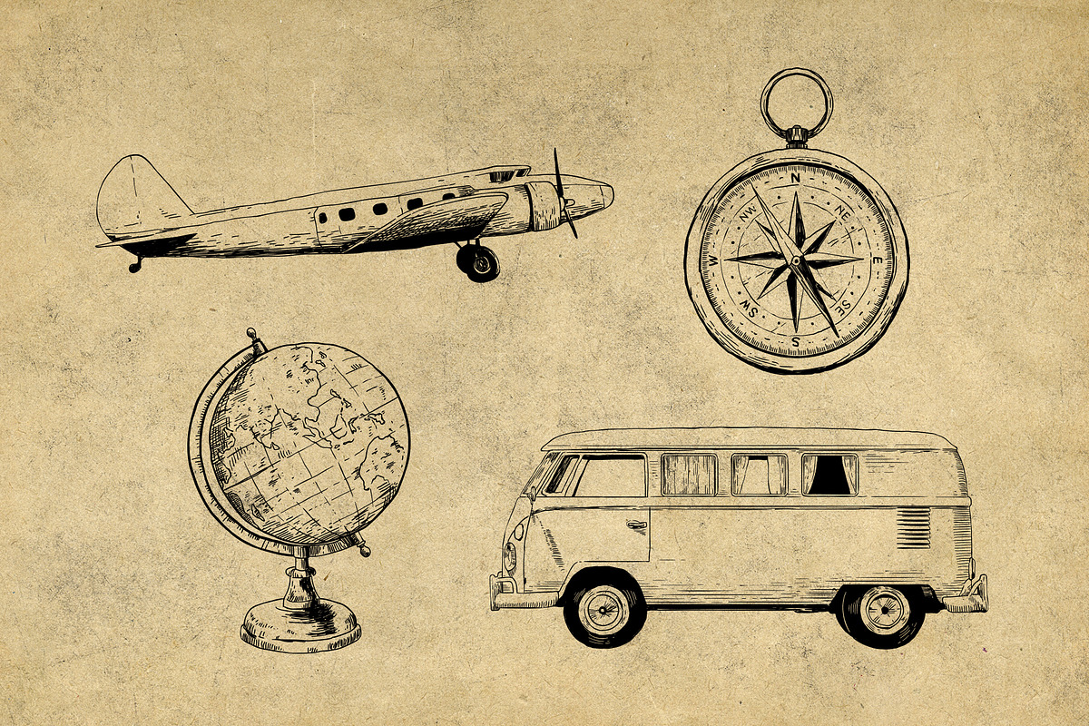 Vintage Travel Illustrations, an Icon by Hatch Design Workshop (Photo 5 of 10)