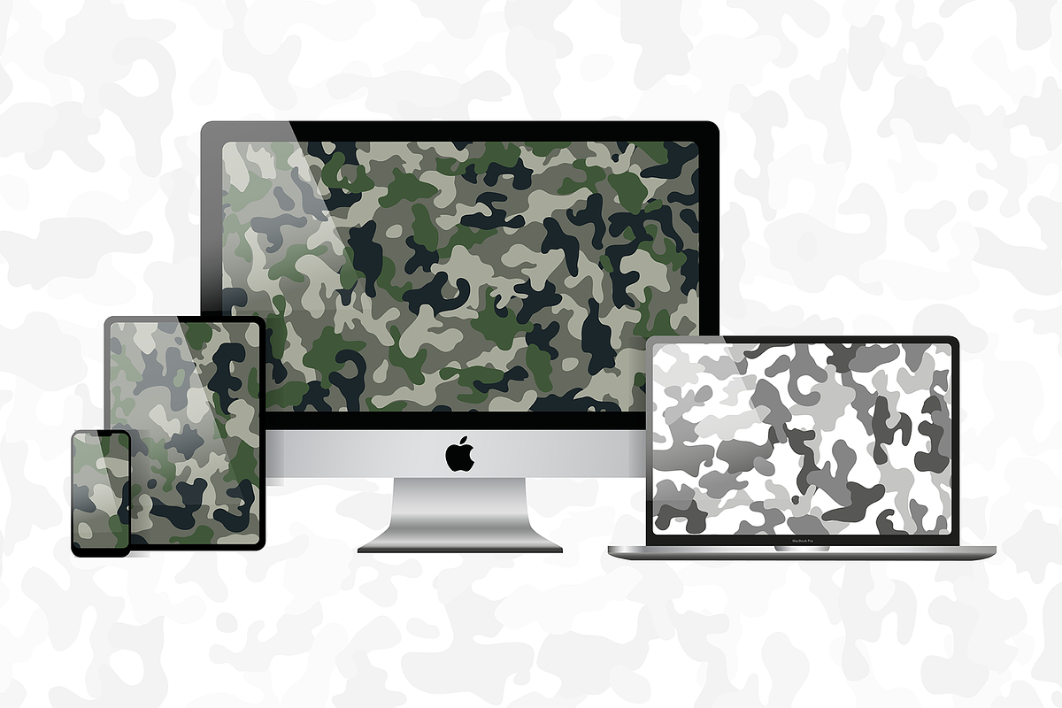 Seamless Sycamore Camouflage Pattern, a Pattern Graphic by Graphic Pattern Studio (Photo 4 of 5)