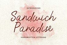 Sandwich Paradise Handwritten Font