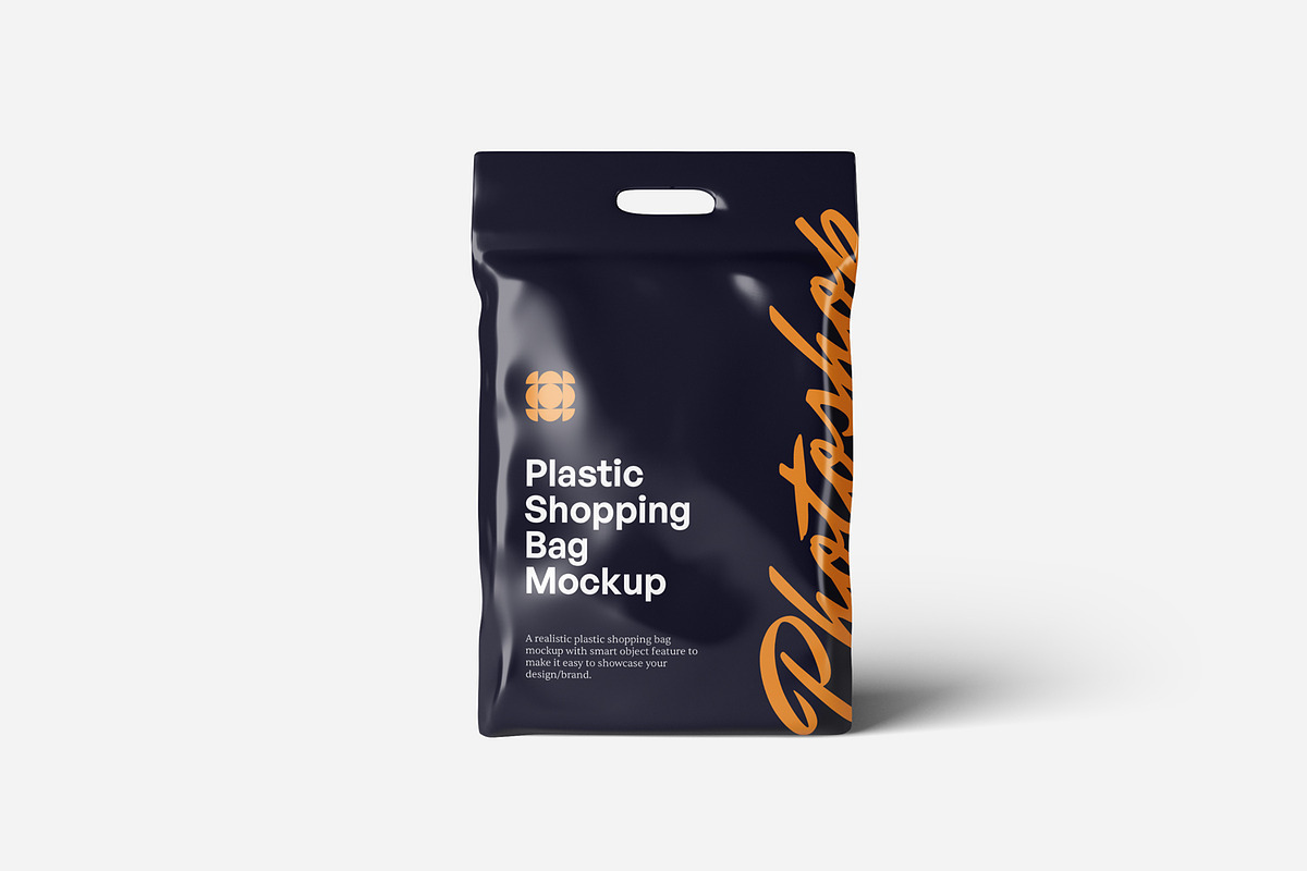 Plastic Shopping Bag Mockups, a Packaging Mockup by artimasa (Photo 2 of 5)