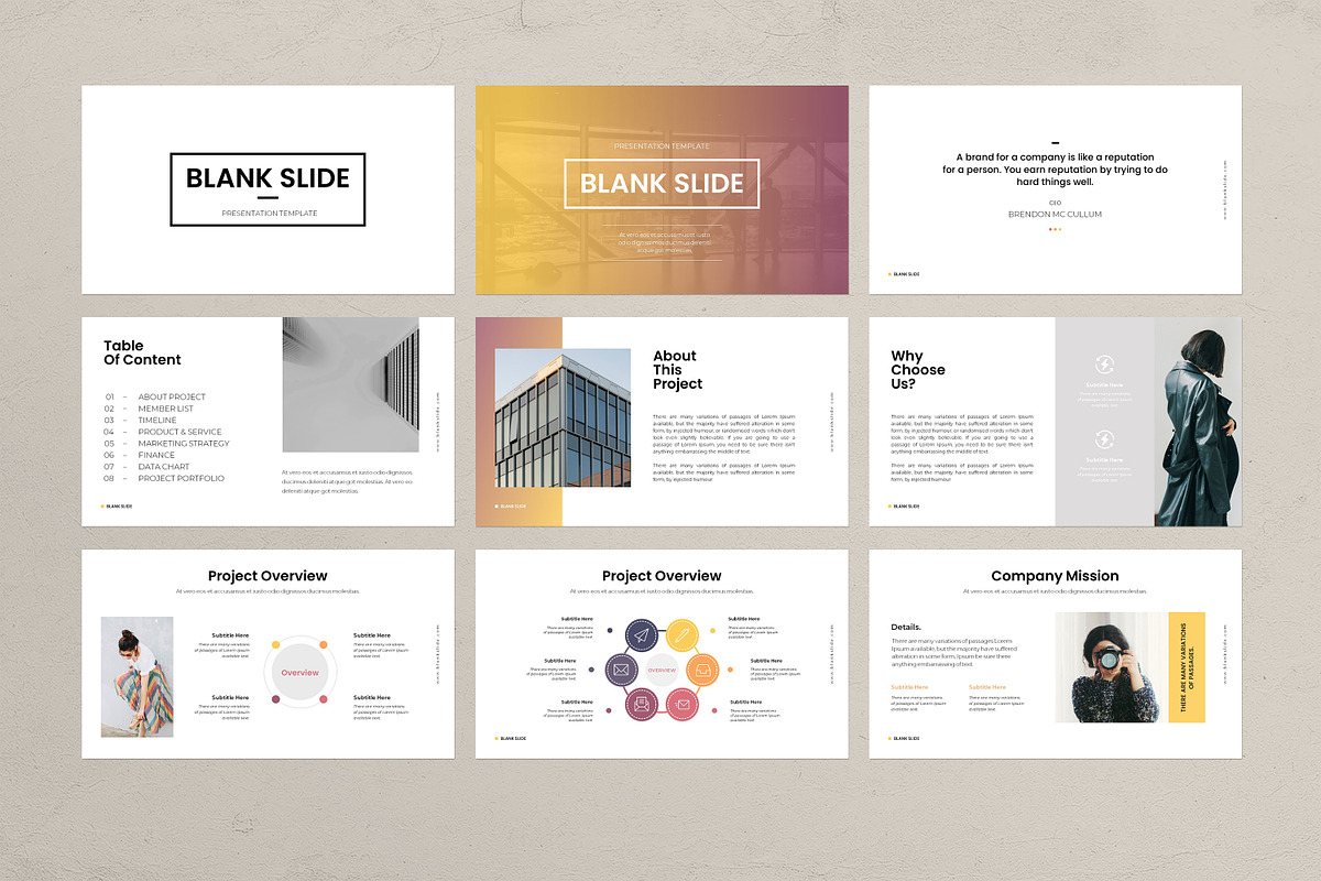 Blank Slide Presentation Template, a Presentation Template by evgenystudio (Photo 5 of 8)