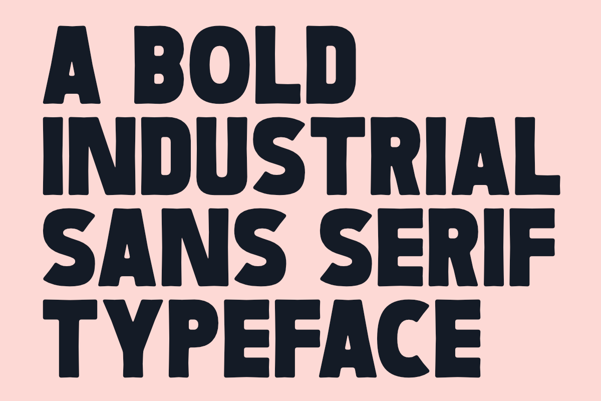 Boldric - Bold Industrial Sans Serif, a Sans Serif Font by Muksal Creative (Photo 2 of 13)