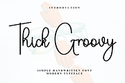 Thick Groovy, a Handwritten Font by InermediaSTUDIO (Thumbnail 1 of 7)
