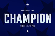 New Champion Font, a Sans Serif Font by artyway (Thumbnail 1 of 6)