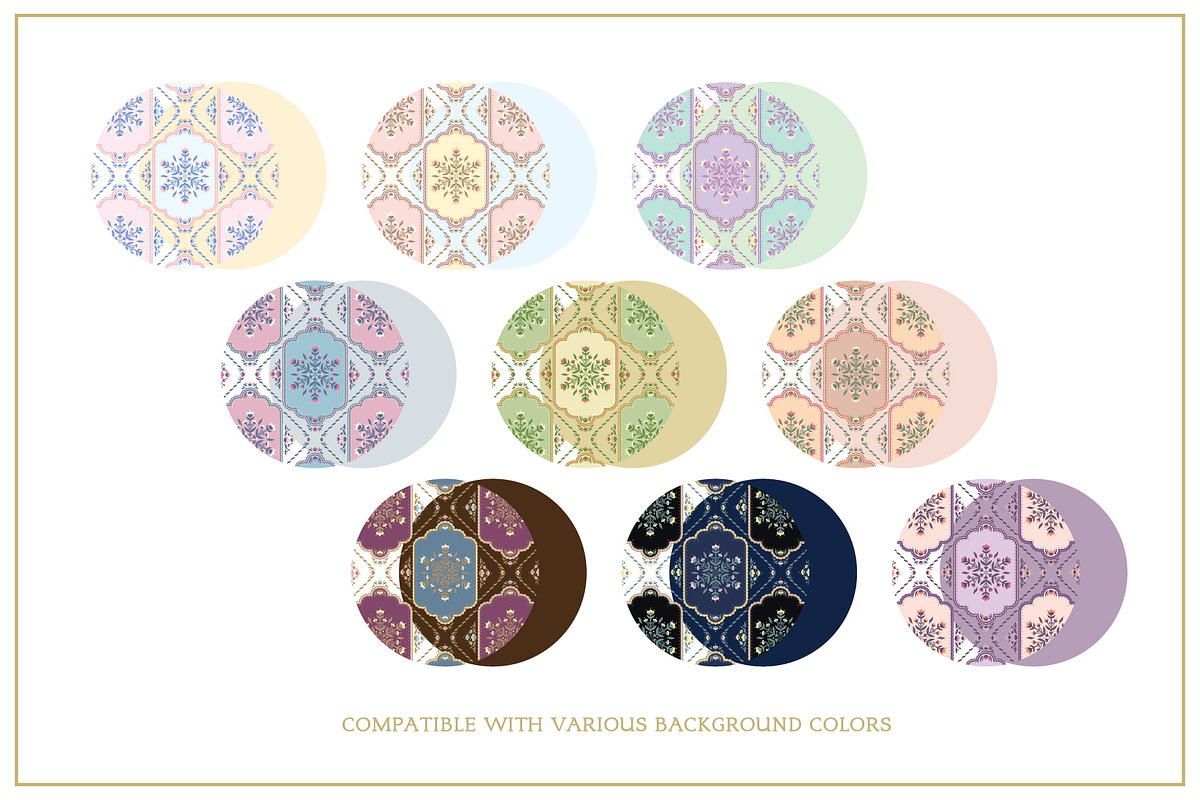 Cottagecore Pattern 12 Sweet Damask, a Pattern Graphic by Euonia Meraki (Photo 3 of 12)