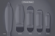 Skateboard Deck Mockup, a Product Mockup by Evan Molina (Thumbnail 2 of 3)