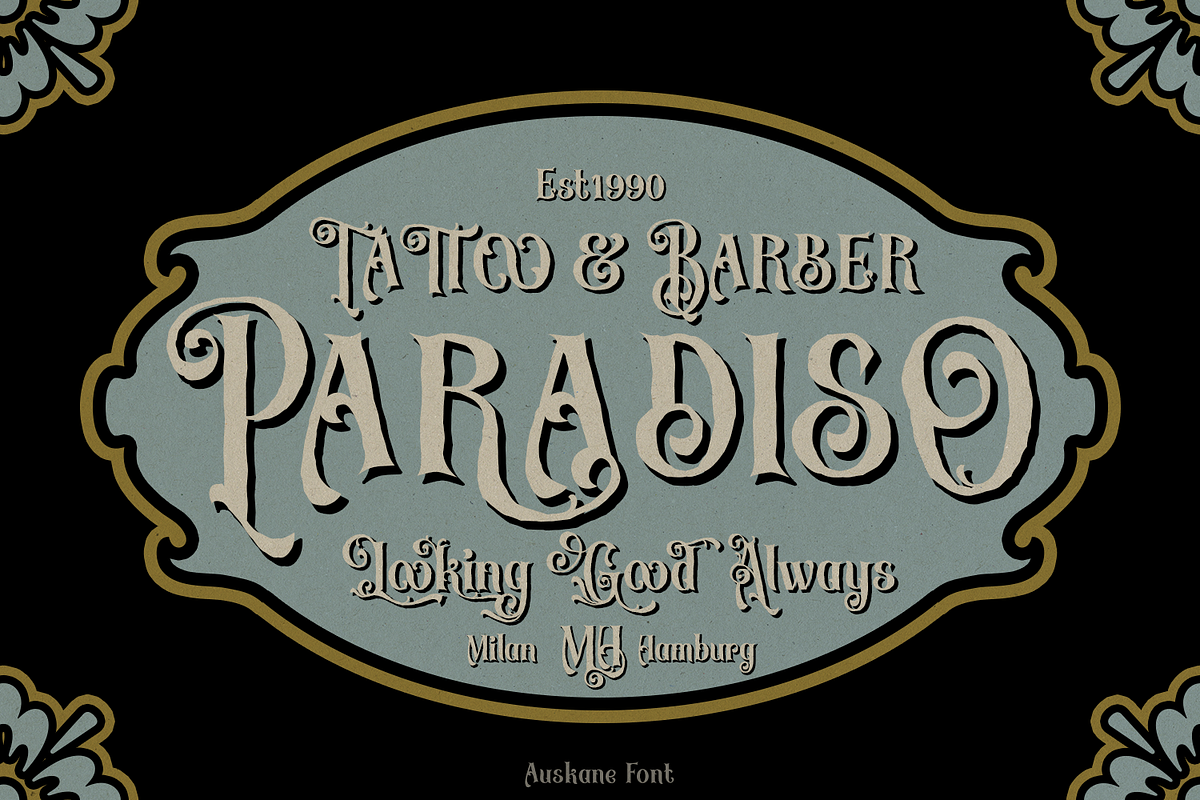Auskane Victorian Font, a Blackletter Font by madeDeduk (Photo 3 of 8)