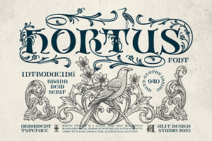 Hortus Typeface, a Serif Font by alit design