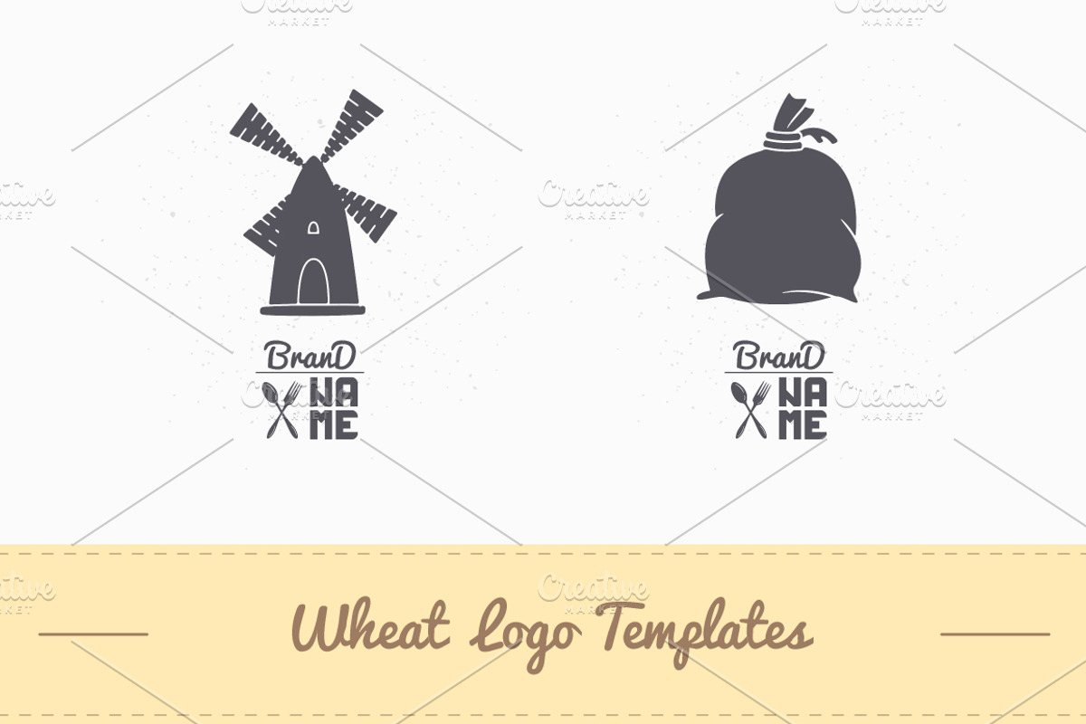 4 Wheat/Flour Logos, a Branding & Logo Template by Zhemchuzhina (Photo 2 of 3)