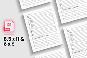 100 Day Goal Planner KDP Interior, a Print Template by bossdesigner (Thumbnail 3 of 3)