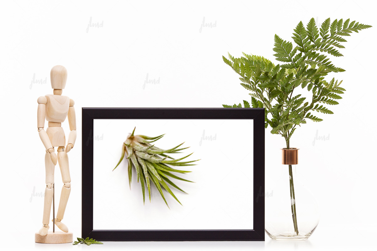 Black styled frame isolated mockup, a Print Template by JustLikeMyDesktop (Photo 1 of 3)