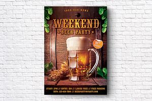 Weekend Beer Party Flyer