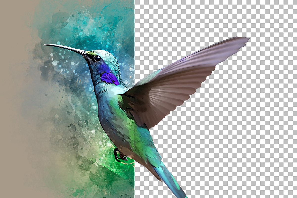 Watercolor Bird Painting Effect, an Action Add-On by Photoshop Action (Photo 15 of 21)